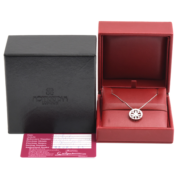 モニッケンダム ネックレス レディース ホワイトポージー ダイヤモンド ネックレス D0.46ct プラチナ MONNICKENDAM PT900 中古