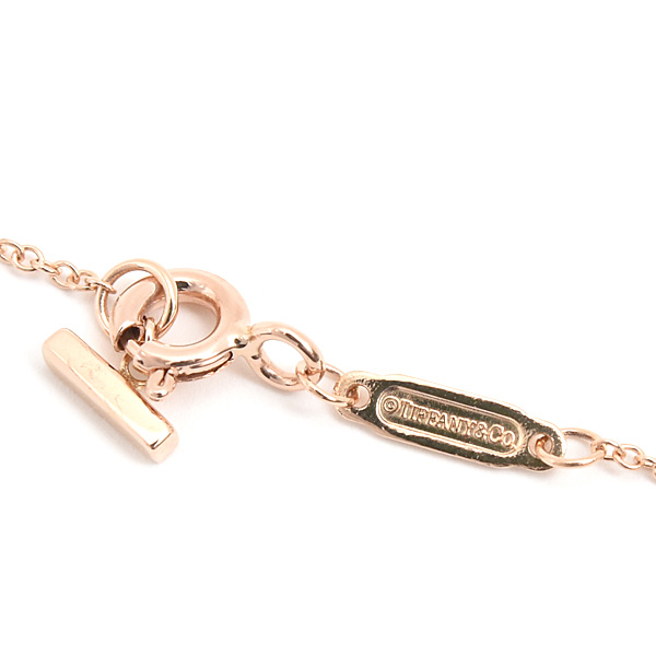 ティファニー ネックレス レディース Tスマイル スモール ピンクゴールド 750PG TIFFANY 中古