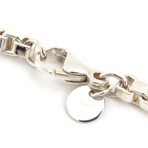 ティファニー ネックレス メンズ ベネチアン ロングチェーン ネックレス 約92cm シルバー TIFFANY SV925 中古