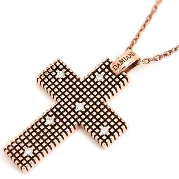 ダミアーニ ネックレス レディース メトロポリタンドリーム 6Pダイヤ ネックレス ピンクゴールド DAMIANI 750PG 中古