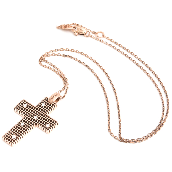 ダミアーニ ネックレス レディース メトロポリタンドリーム 6Pダイヤ ネックレス ピンクゴールド DAMIANI 750PG 中古