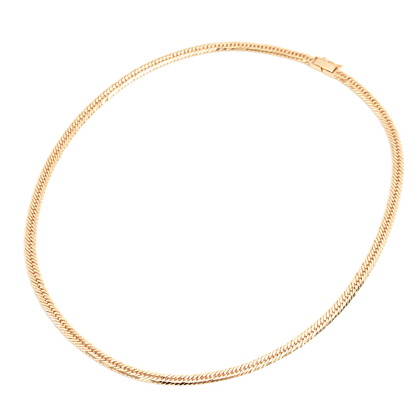 喜平 ネックレス K18 12面カット トリプル 30g 50cm 造幣局検定刻印入 メンズ レディース チェーン イエローゴールド YG 中古