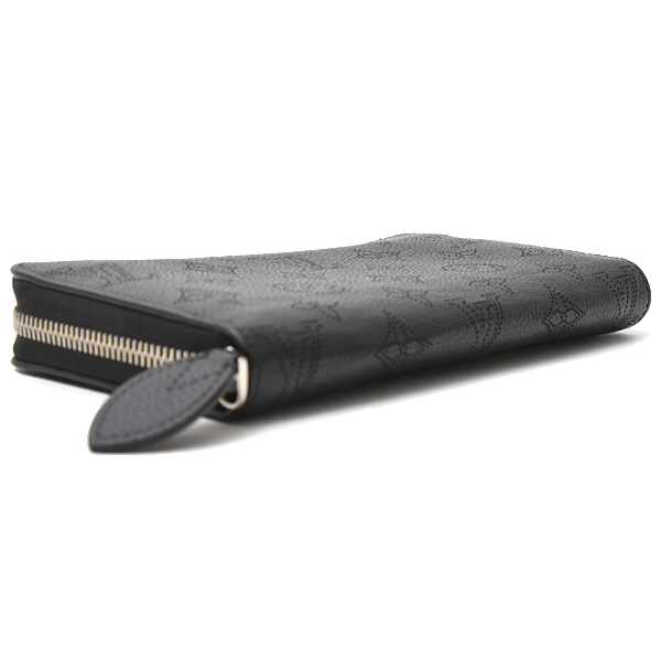 ルイヴィトン 財布 レディース メンズ ジッピーウォレット ラウンドファスナー長財布 マヒナ ノワール Louis Vuitton M61867 中古