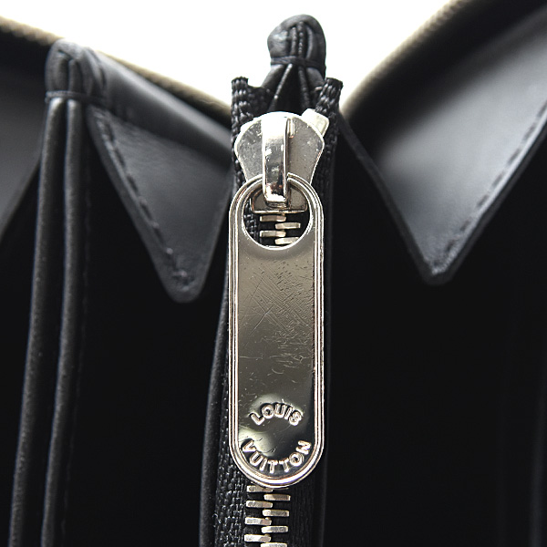 ルイヴィトン 財布 レディース メンズ ジッピーウォレット ラウンドファスナー長財布 マヒナ ノワール Louis Vuitton M61867 中古