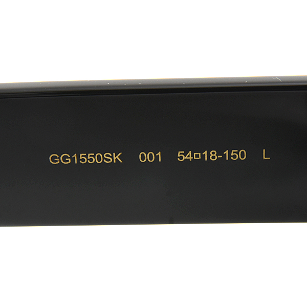 グッチ サングラス メンズ レディース アジアン フィット ブラック プラスチック GG1550SK GUCCI 中古
