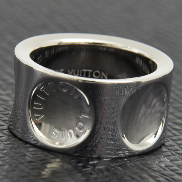 ルイヴィトン 指輪 レディース グランドバーグ アンプラント リング 48号 ホワイトゴールド Louis Vuitton 750WG 中古