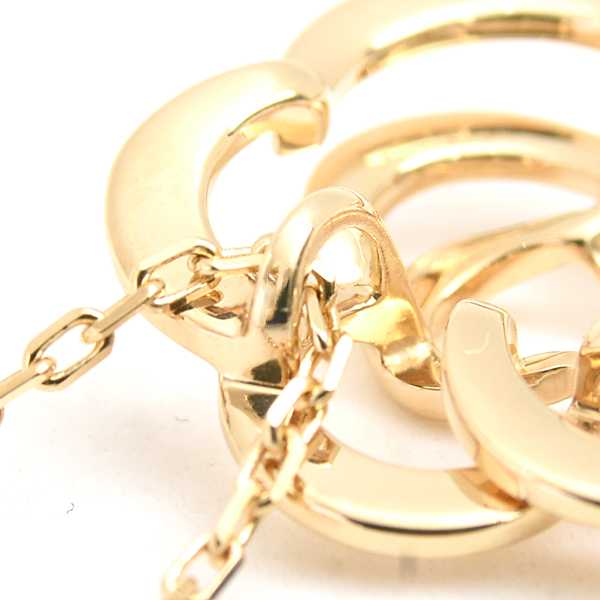 シャネル ネックレス レディース カメリア ペンダント イエローゴールド J2925 750YG K18 中古