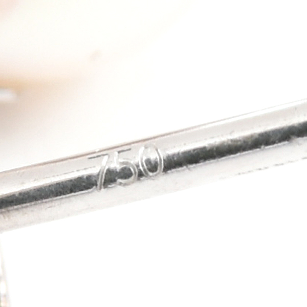 タサキ ピアス レディース リファインドリベリオン パール ダイヤ ピアス ゴールド TASAKI 750WG 中古