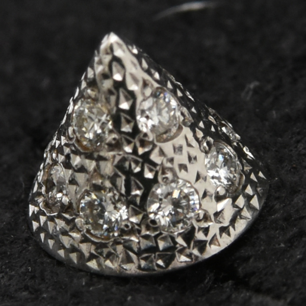 タサキ ピアス レディース リファインドリベリオン パール ダイヤ ピアス ゴールド TASAKI 750WG 中古