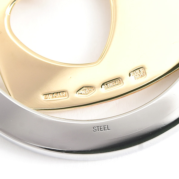 ブルガリ ペンダント メンズ レディース トンド ハート ペンダントトップ イエローゴールド SS 750YG BVLGARI 中古