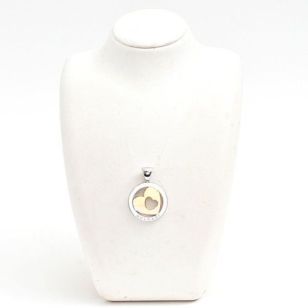 ブルガリ ペンダント メンズ レディース トンド ハート ペンダントトップ イエローゴールド SS 750YG BVLGARI 中古