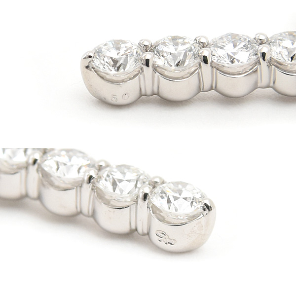 スタージュエリー ネックレス レディース ダイヤ クロス ペンダント D0.50ct プラチナ PT950 STAR JEWELRY 1XN0707 中古