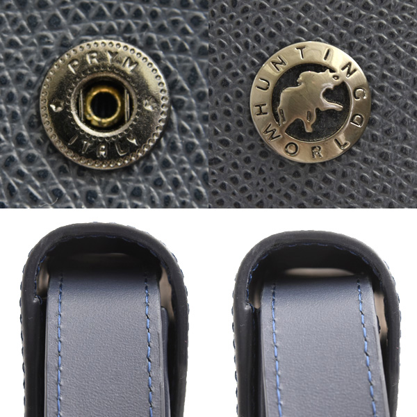 ハンティングワールド バッグ レディース メンズ スマートフォンケース282CGR レザー ネイビー HUNTING WORLD 中古