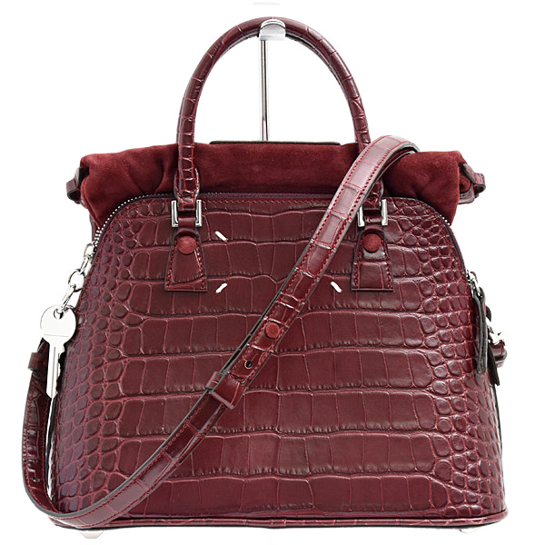 メゾンマルジェラ バッグ レディース 5AC クラシック ミニ クロスボディバッグ レザー ボルドー Maison Margiela 中古