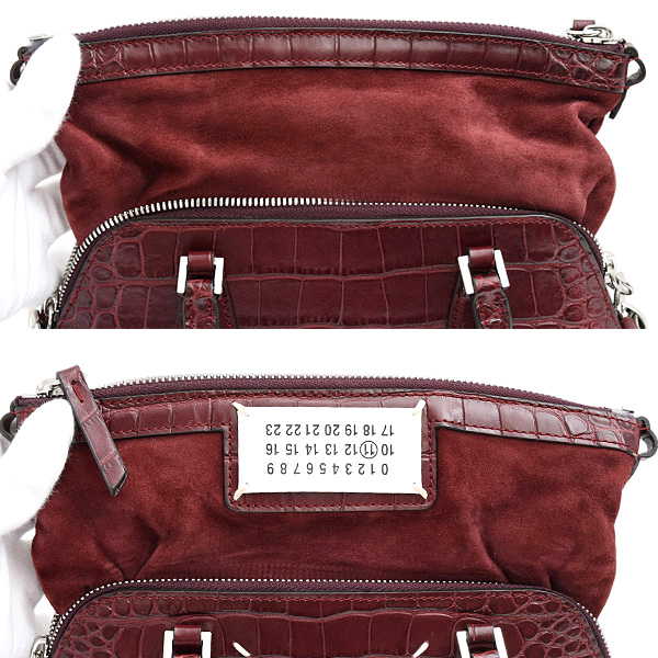 メゾンマルジェラ バッグ レディース 5AC クラシック ミニ クロスボディバッグ レザー ボルドー Maison Margiela 中古