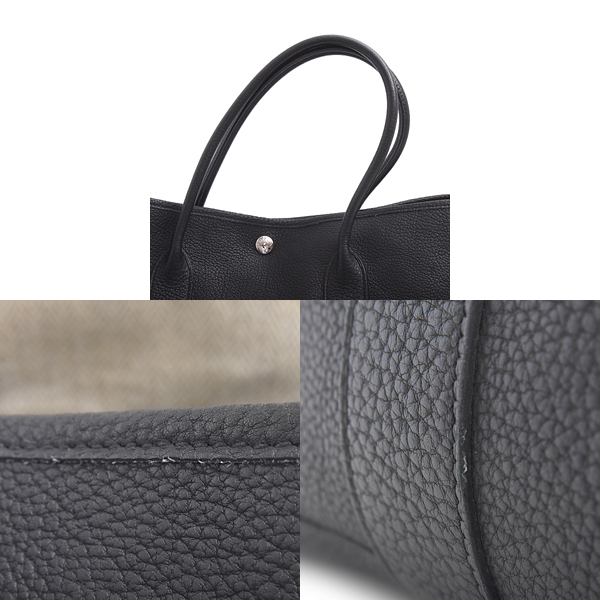 エルメス バッグ レディース メンズ ネゴンダ ガーデンパーティPM トートバッグ ブラック HERMES 中古