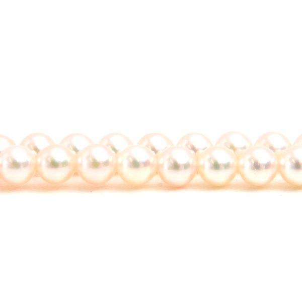 ミキモト ネックレス レディース ベビーパール Mチャーム付 ロングネックレス 4.9mm～5.5mm シルバー MIKIMOTO SV925 中古