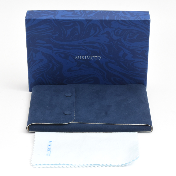 ミキモト ネックレス レディース ベビーパール Mチャーム付 ネックレス 4.0mm～4.4mm ホワイトゴールド MIKIMOTO K18WG 中古