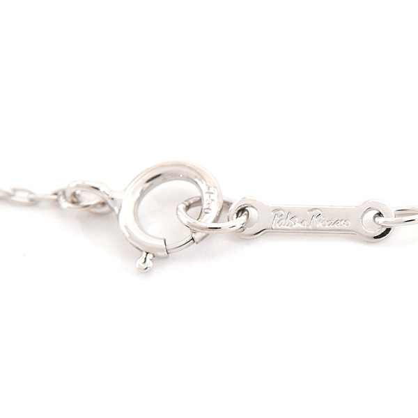 ティファニー ネックレス レディース テンダネスハート 2Pダイヤ ペンダント パロマピカソ ホワイトゴールド 750WG 中古