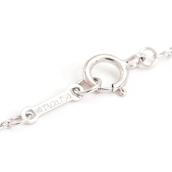 ティファニー ネックレス レディース テンダネスハート 2Pダイヤ ペンダント パロマピカソ ホワイトゴールド 750WG 中古