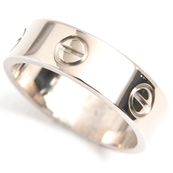 カルティエ 指輪 レディース ラブリング 57号 ホワイトゴールド Cartier 750WG 中古