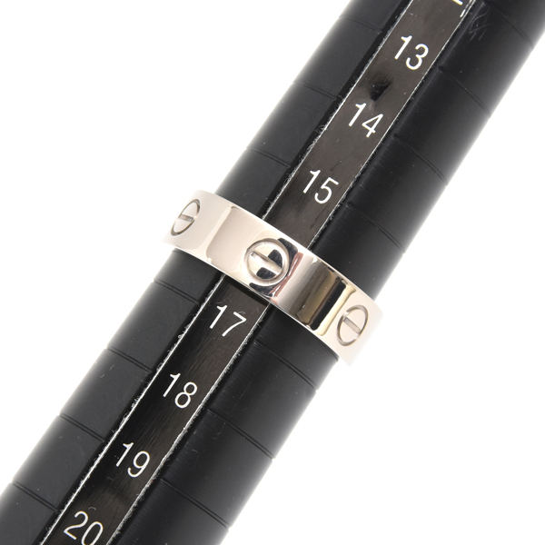 カルティエ 指輪 レディース ラブリング 57号 ホワイトゴールド Cartier 750WG 中古