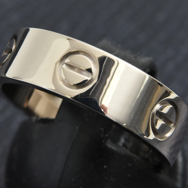 カルティエ 指輪 レディース ラブリング 57号 ホワイトゴールド Cartier 750WG 中古
