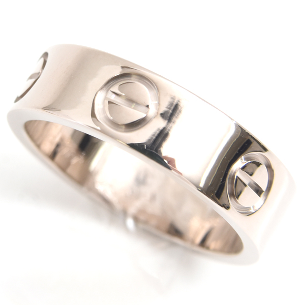 カルティエ 指輪 レディース ラブリング 51号 ホワイトゴールド Cartier 750WG 中古