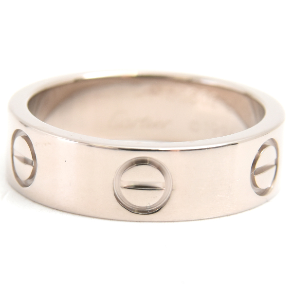 カルティエ 指輪 レディース ラブリング 51号 ホワイトゴールド Cartier 750WG 中古