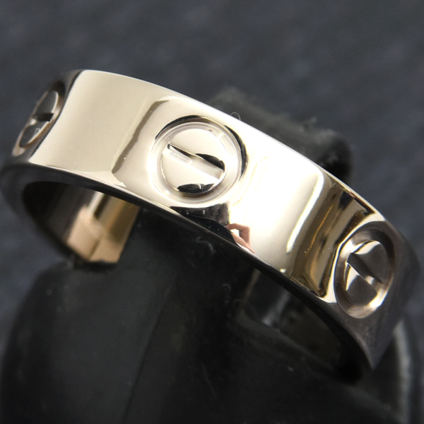 カルティエ 指輪 レディース ラブリング 51号 ホワイトゴールド Cartier 750WG 中古