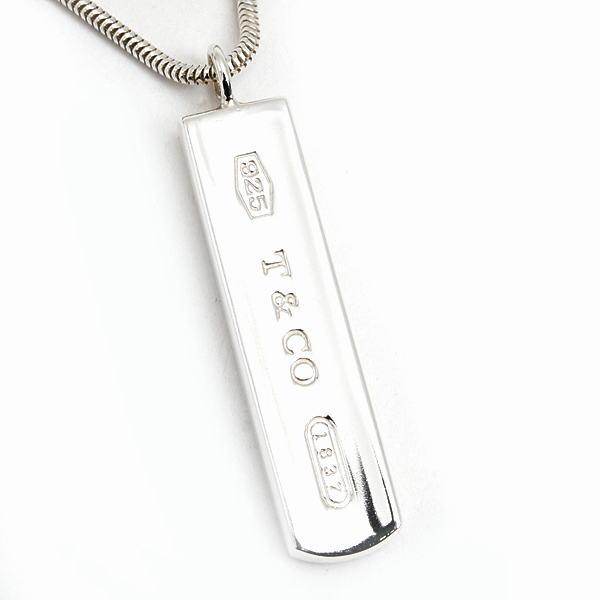 ティファニー ネックレス レディース 1837 ナローバー ラウンドスネークチェーン ペンダント スターリングシルバー TIFFANY SV925 中古