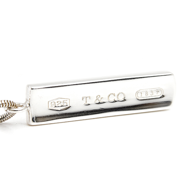 ティファニー ネックレス レディース 1837 ナローバー ラウンドスネークチェーン ペンダント スターリングシルバー TIFFANY SV925 中古