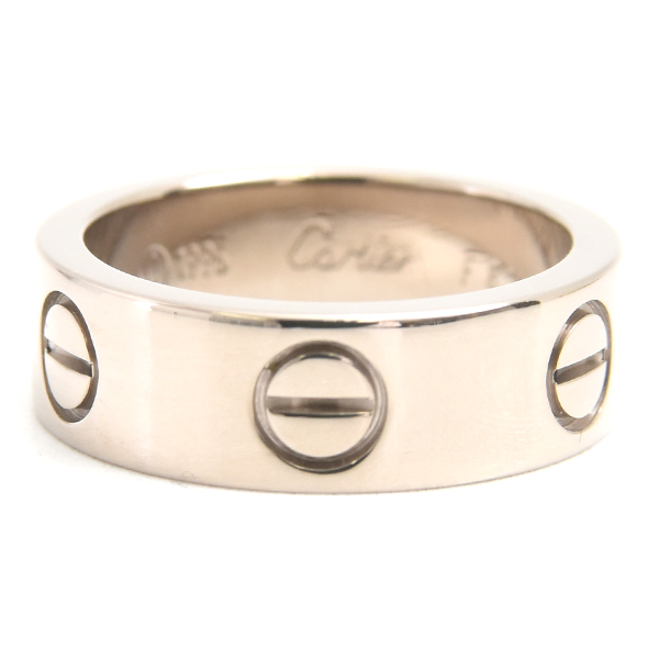 カルティエ 指輪 レディース ラブリング 47号 ホワイトゴールド Cartier 750WG 中古