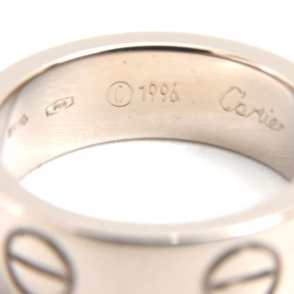 カルティエ 指輪 レディース ラブリング 47号 ホワイトゴールド Cartier 750WG 中古