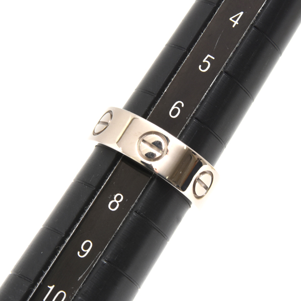 カルティエ 指輪 レディース ラブリング 47号 ホワイトゴールド Cartier 750WG 中古