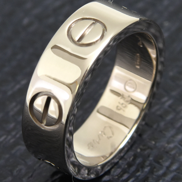 カルティエ 指輪 レディース ラブリング 47号 ホワイトゴールド Cartier 750WG 中古