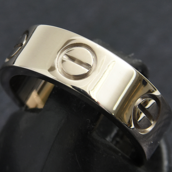 カルティエ 指輪 レディース ラブリング 47号 ホワイトゴールド Cartier 750WG 中古