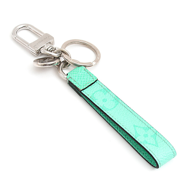 ルイヴィトン キーホルダー メンズ タイガラマ ポルトクレ スリム ドラゴンヌ バッグチャーム グリーン系 Louis Vuitton M01105 中古AB級品