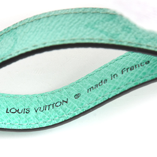 ルイヴィトン キーホルダー メンズ タイガラマ ポルトクレ スリム ドラゴンヌ バッグチャーム グリーン系 Louis Vuitton M01105 中古AB級品