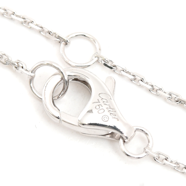 カルティエ ネックレス レディース トリニティ ダイヤモンド ネックレス ホワイトゴールド セラミック Cartier 750WG×CE 中古