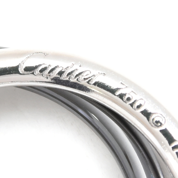 カルティエ ネックレス レディース トリニティ ダイヤモンド ネックレス ホワイトゴールド セラミック Cartier 750WG×CE 中古