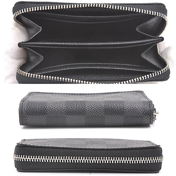 ルイヴィトン 財布 メンズ ダミエグラフィット ジッピーコインパース コインケース 小銭入れ カードケース Louis Vuitton N63076 中古