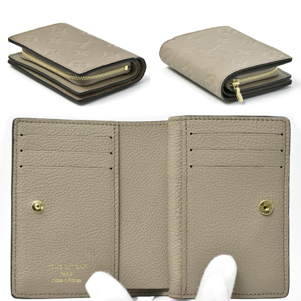 ルイヴィトン 財布 レディース モノグラム アンプラント ポルトフォイユ クレア 二つ折り  トゥルトレール M80152 Louis Vuitton 中古
