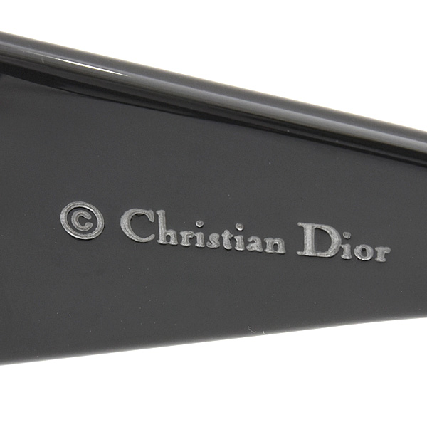 クリスチャンディオール サングラス レディース ラインストーン ブラック プラスチック 8077JJ Christian Dior 中古