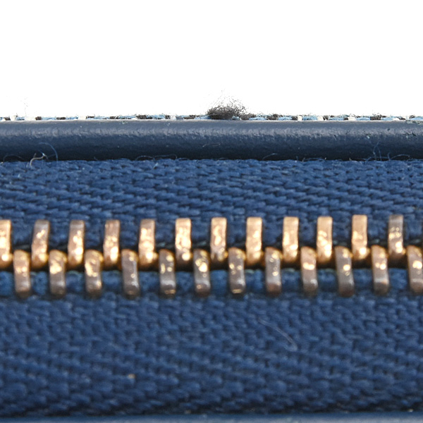 ルイヴィトン 財布 レディース ジッピーコインパース モノグラムジャガードデニム コインケース デニムブルー Louis Vuitton M81185 中古