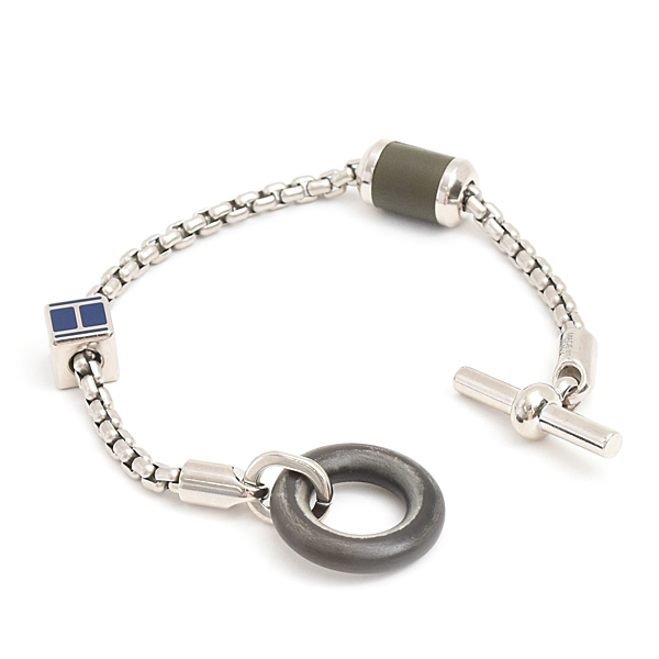 エルメス ブレスレット レディース メンズ バッファローホーン メリメロ Hキューブ メタル HERMES 中古