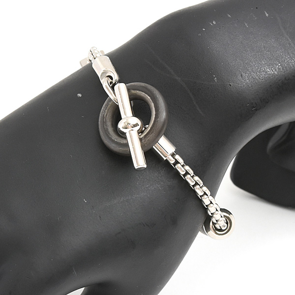 エルメス ブレスレット レディース メンズ バッファローホーン メリメロ Hキューブ メタル HERMES 中古