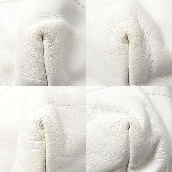 シャネル バッグ レディース CHANEL22 スモールハンドバッグ チェーンショルダー カーフ ホワイト CHANEL AS3260 中古