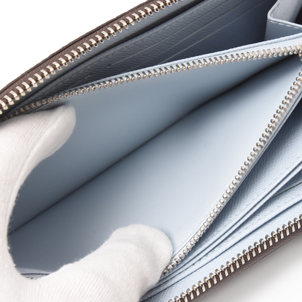 ルイヴィトン 財布 レディース ジッピーウォレット モノグラム ウォッシュドブルー M11776 Louis Vuitton 未使用展示品