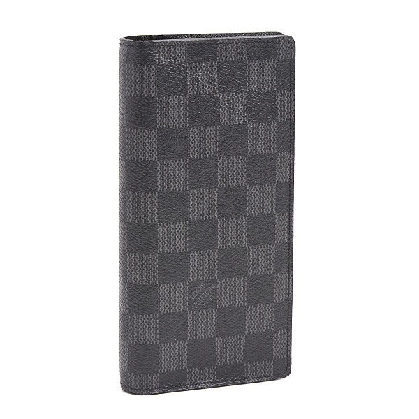 ルイヴィトン 財布 メンズ ダミエグラフィット ポルトフォイユブラザ 縦型 ロングウォレット 二つ折り 長財布 Louis Vuitton N62665 中古